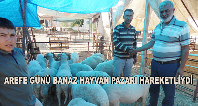 Arefe Günü Banaz Hayvan Pazarı Hareketliydi