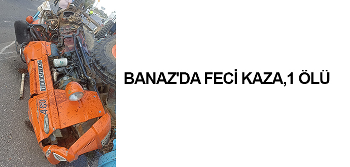 Banaz'da Feci Kaza, 1 Ölü