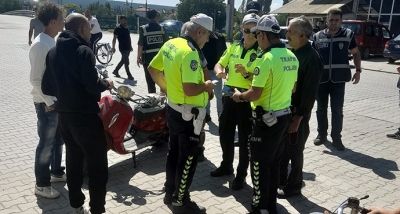 Banaz Trafikten Motosiklet Denetimi