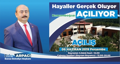 Hamamboğazı Termal Tesisleri 6 Haziran Perşembe Günü Saat: 12.00 da Açılıyor!